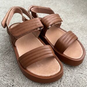 Never Worn Madewell Platform Sandals ✨